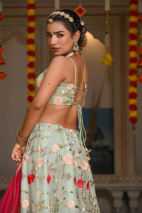 Adya Blue Lehenga Set 126-BLU