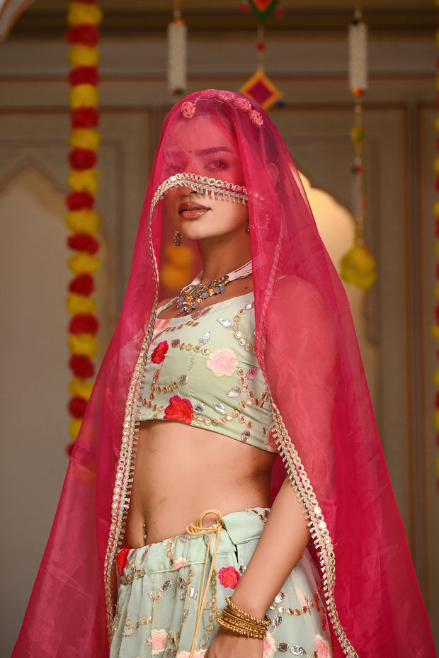 Adya Blue Lehenga Set 126-BLU