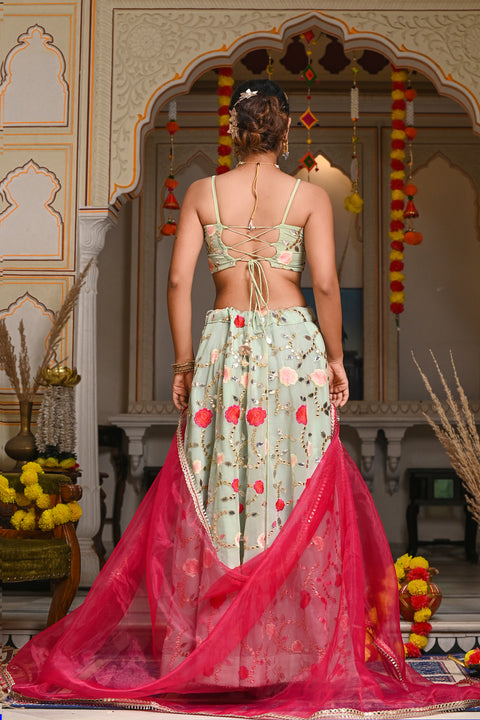 Adya Blue Lehenga Set 126-BLU