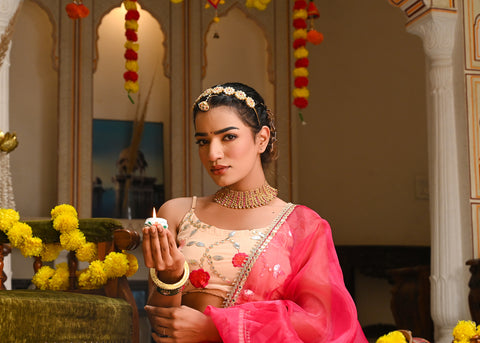 Adya Peach Lehenga Set 126-PCH