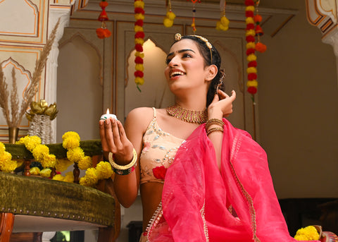 Adya Peach Lehenga Set 126-PCH