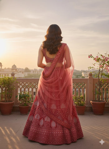 Women Bridal & Party Wear Lehenga Choli | Heavy Embroidery | Indi Inside