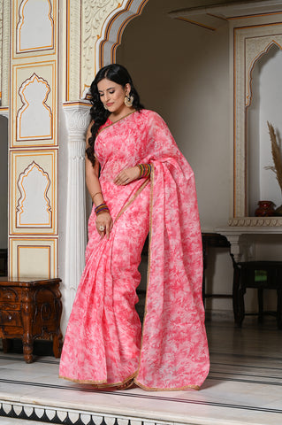 Red Tie n Dye Saree 132-RED