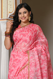 Red Tie n Dye Saree 132-RED