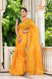 Yellow Bandhani Saree 134-YLW