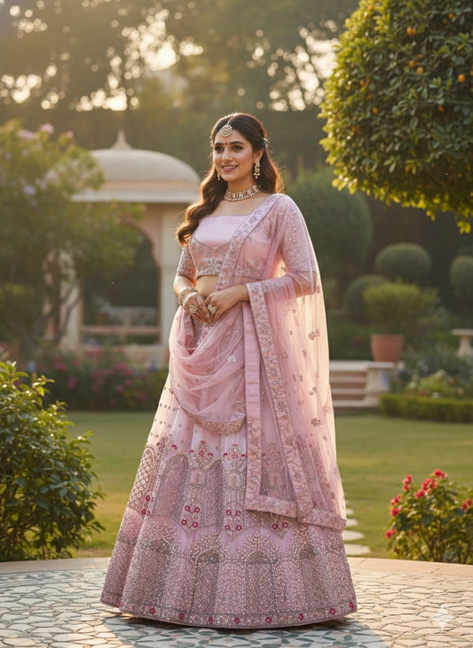 Women Bridal & Party Wear Lehenga Choli | Heavy Embroidery | Indi Inside