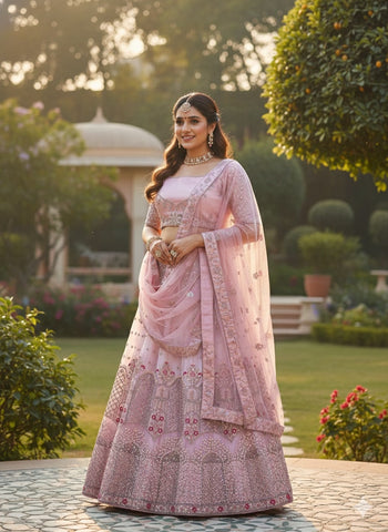 Women Bridal & Party Wear Lehenga Choli | Heavy Embroidery | Indi Inside