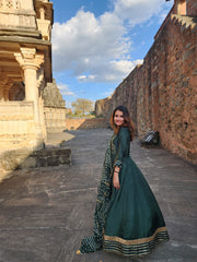 Meera Green Bandhani Suit Set 222-GRN