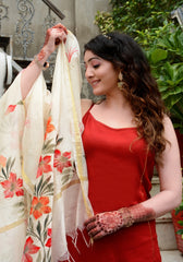 Maroon Gota Lace Embellished Suit Set 185-MRN