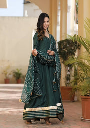 Meera Green Bandhani Suit Set 222-GRN