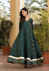 Meera Green Bandhani Suit Set 222-GRN