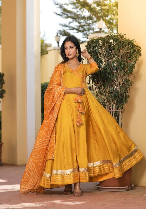 Meera Mustard Bahndhani Suit Set 222-MST