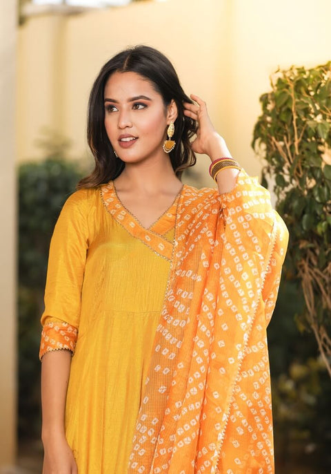 Meera Mustard Bahndhani Suit Set 222-MST