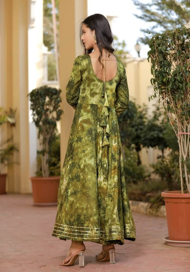 Isha Shibori Green Suit Set 225-GRN