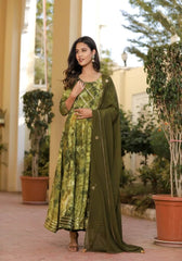 Isha Shibori Green Suit Set 225-GRN