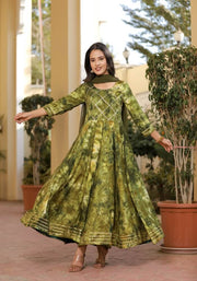 Isha Shibori Green Suit Set 225-GRN