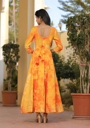 Isha Shibori Yellow Suit Set 225-YLW