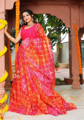 Bandhani Lehenga Set 106-PNK