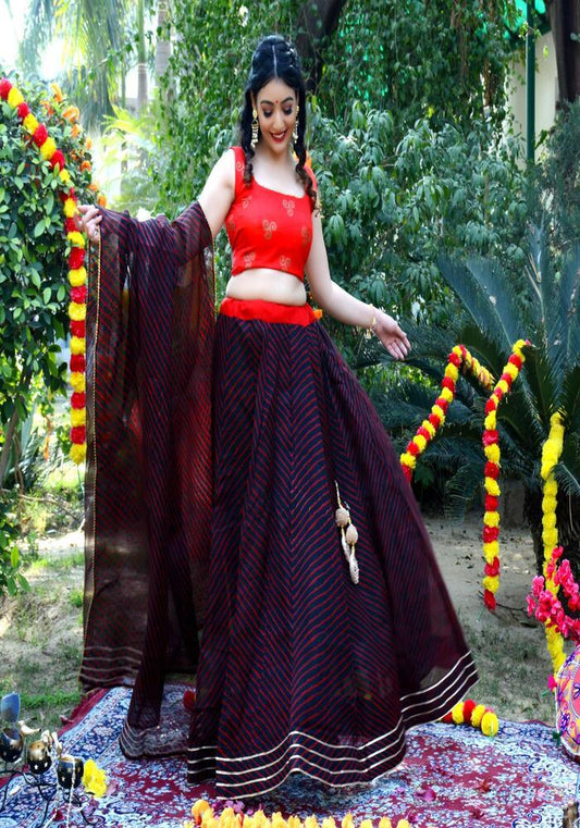 Nisha Black Lehenga Set 109-BLK