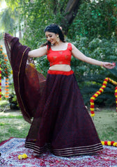 Nisha Black Lehenga Set 109-BLK