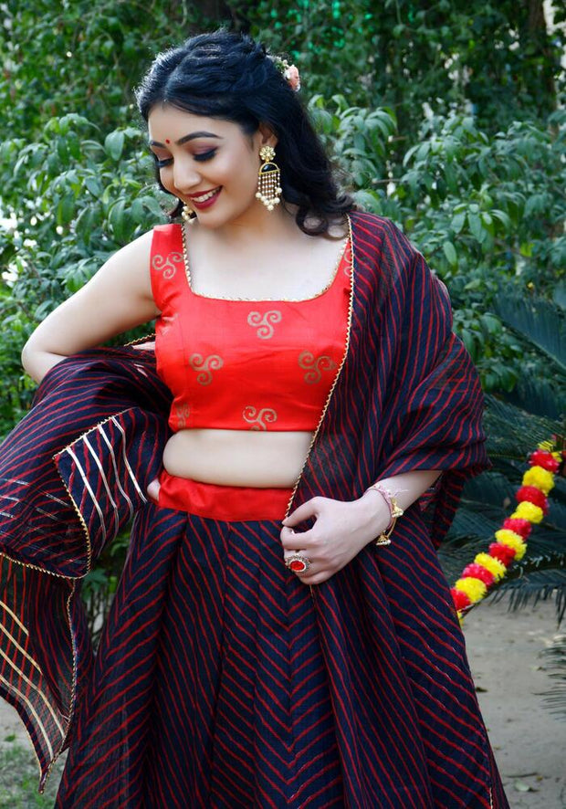 Nisha Black Lehenga Set 109-BLK