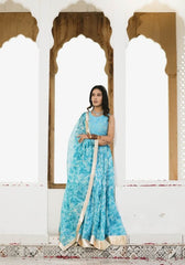 Sara Blue Tie n Dye Lehenga Set 114-BLU