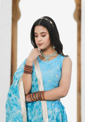 Sara Blue Tie n Dye Lehenga Set 114-BLU