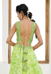 Sara Green Tie n Dye Lehenga Set 114-GRN