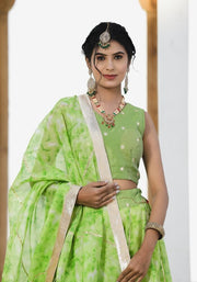 Sara Green Tie n Dye Lehenga Set 114-GRN