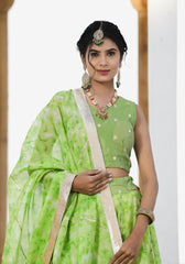 Sara Green Tie n Dye Lehenga Set 114-GRN