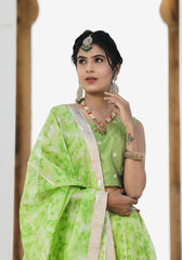 Sara Green Tie n Dye Lehenga Set 114-GRN