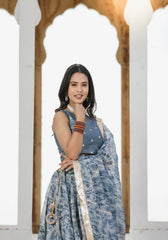 Sara Grey Tie n Dye Lehenga Set 114-GRY