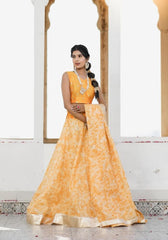 Sara Mustard Tie n Dye Lehenga Set 114-MST