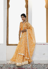 Sara Mustard Tie n Dye Lehenga Set 114-MST