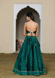Maya Green Silk Lehenga Set 119-GRN