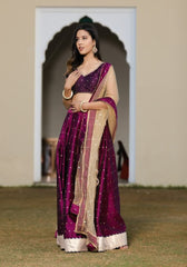 Maya Wine Silk Lehenga Set 119-WNE