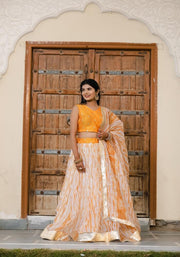 Vedika Mustard Tie n Dye Lehenga Set 120-MST