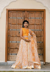 Vedika Mustard Tie n Dye Lehenga Set 120-MST