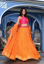 Kiyana Orange Lehenga Set 121-ORG