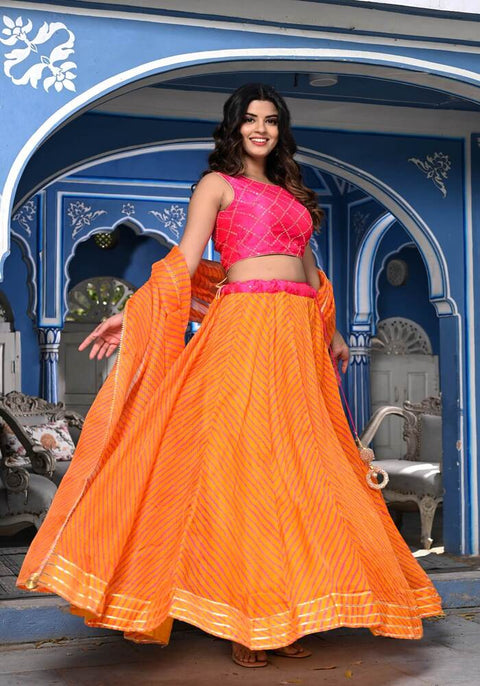 Kiyana Orange Lehenga Set 121-ORG