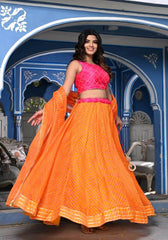 Kiyana Orange Lehenga Set 121-ORG