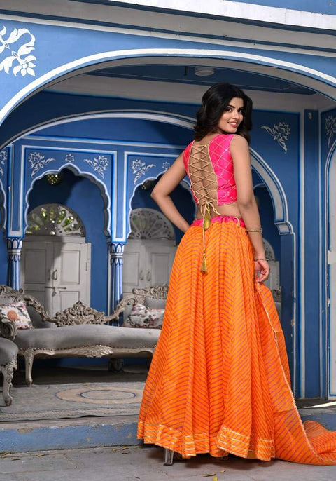 Kiyana Orange Lehenga Set 121-ORG