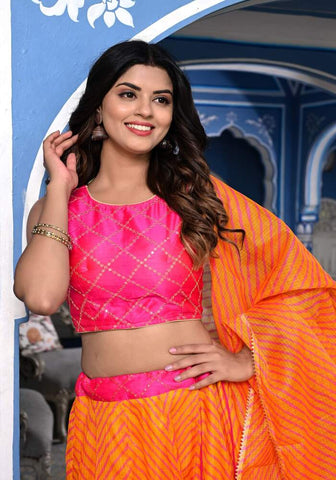 Kiyana Orange Lehenga Set 121-ORG
