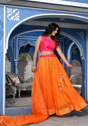 Kiyana Orange Lehenga Set 121-ORG