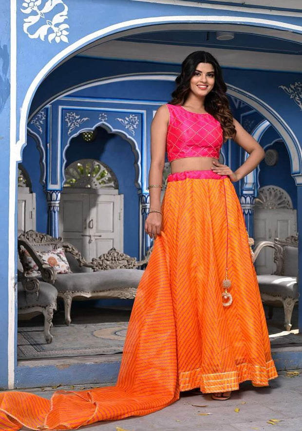 Kiyana Orange Lehenga Set 121-ORG