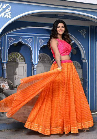 Kiyana Orange Lehenga Set 121-ORG