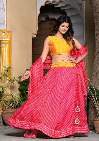 Kiyana Pink Lehenga Set 121-PNK