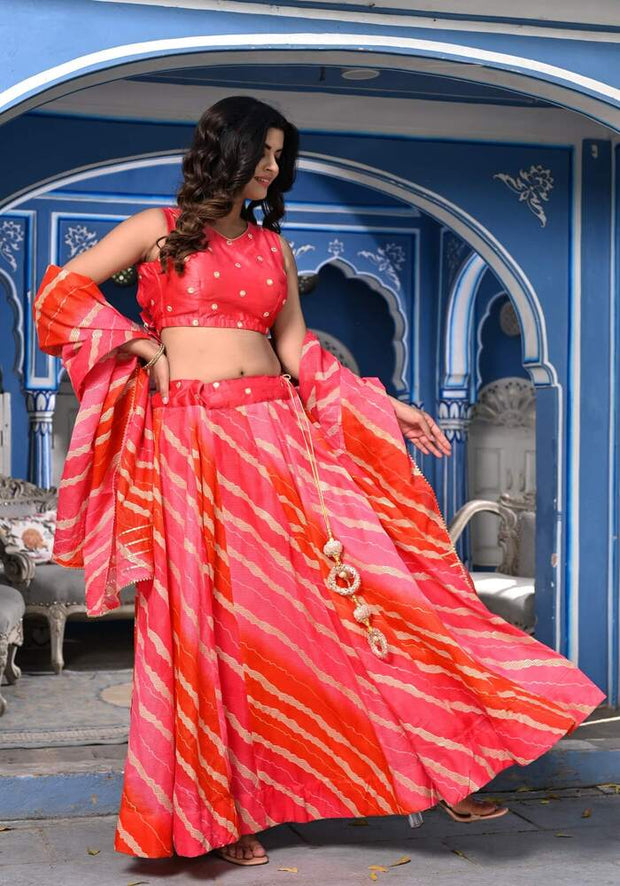 Shyla Peach Lehenga Set 122-PCH