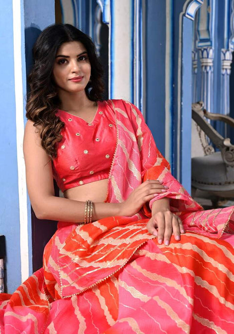 Shyla Peach Lehenga Set 122-PCH