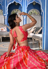 Shyla Peach Lehenga Set 122-PCH